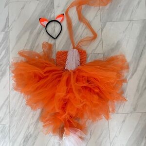Halloween Orange Fox Tutu Costume for Kids